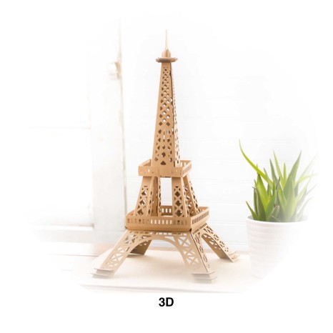 Puzzle 3D Cartão Torre Eiffel - Image product