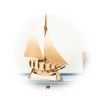 Puzzle 3D Cartão Barco Puzzle 3D Cartão Barco