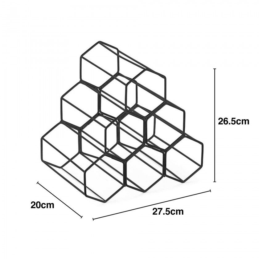 Garrafeira Metal 27.5X20X26.5cm Garrafeira Metal 27.5X20X26.5cm