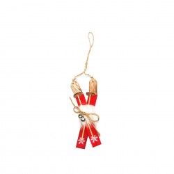 Pendente Madeira Natal Vermelho