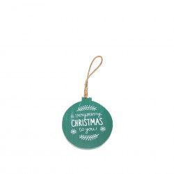 Bola Madeira Christmas Verde