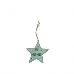 Pendente Madeira Estrela Verde