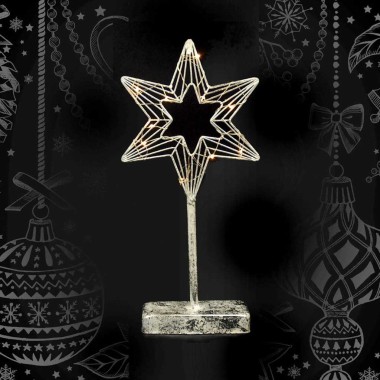 Estrela Natal 10 Leds 35CM