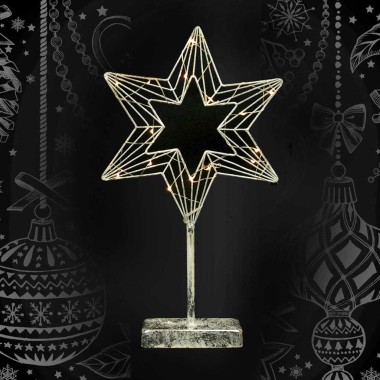 Estrela Natal 15 Leds 40CM