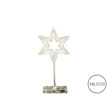 Estrela Natal 10 Leds 35CM