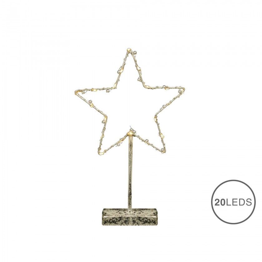 Estrela Natal 20 Leds 40CM Estrela Natal 20 Leds 40CM