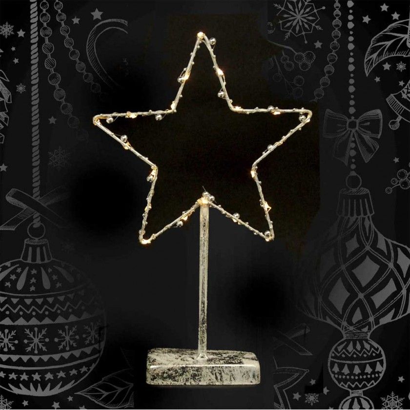 Estrela Natal 20 Leds 40CM Estrela Natal 20 Leds 40CM