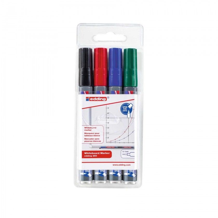 Marcador Quadro Branco Edding Pack 4 Marcador Quadro Branco Edding Pack 4