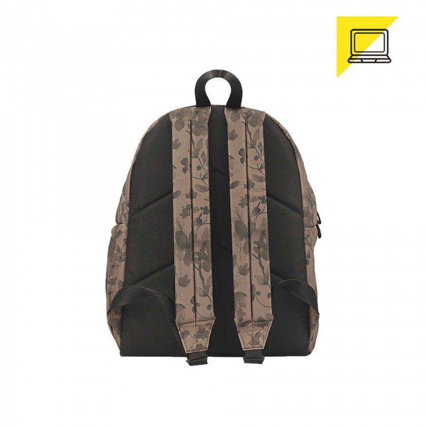 Mochila Pc Clássica Gv229 Floral Taupe L14 Mochila Pc Clássica Gv229 Floral Taupe L14