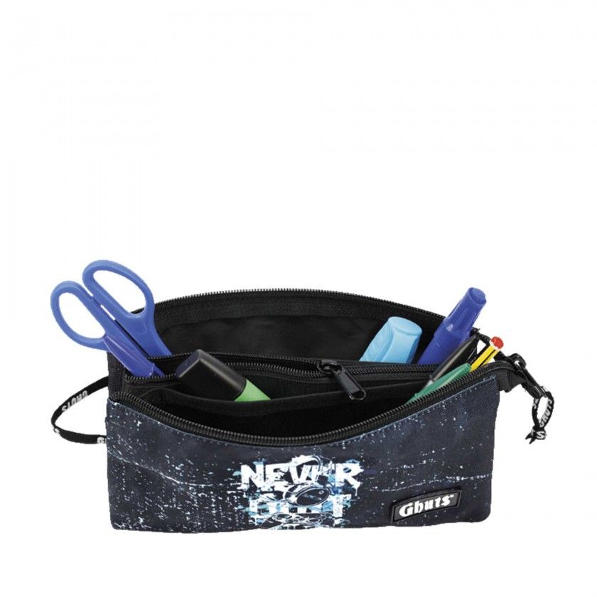 Estojo Triplo Gh109 Never Quit 22.5X12X4cm Estojo Triplo Gh109 Never Quit 22.5X12X4cm