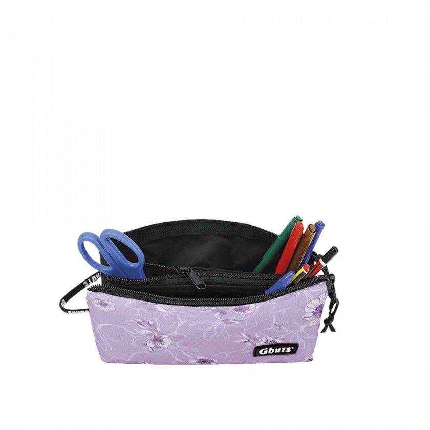 Estojo Triplo Gh109 Purplefall 22.5X12X4cm Estojo Triplo Gh109 Purplefall 22.5X12X4cm