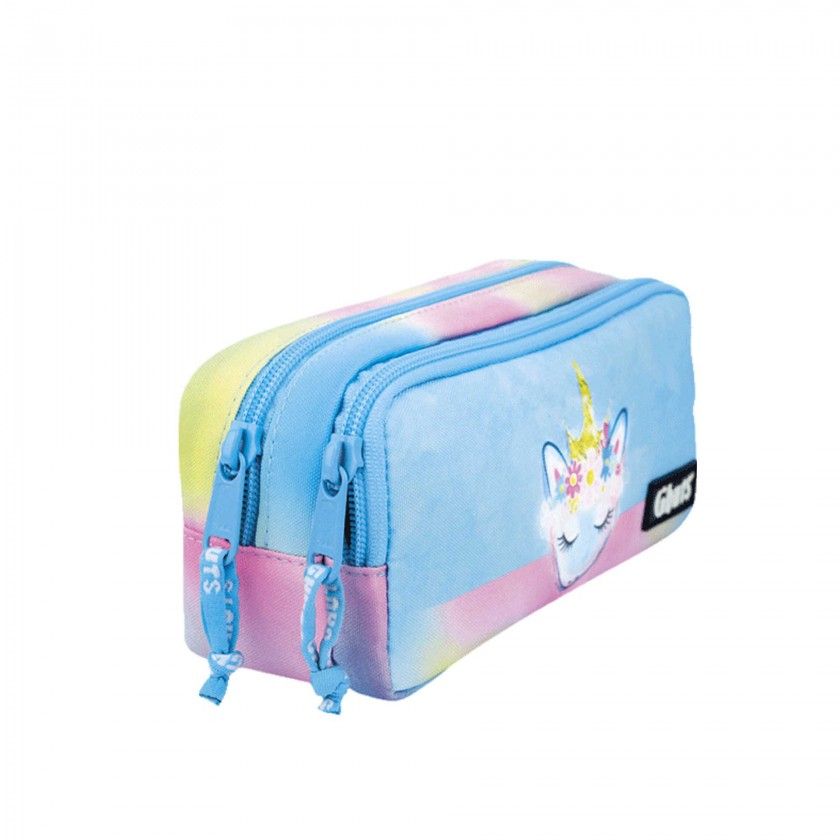 Estojo Duplo Gh225 Miss Unicorn 20.5X9.5X8cm Estojo Duplo Gh225 Miss Unicorn 20.5X9.5X8cm