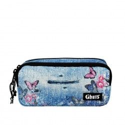 Estojo Duplo Gh128 Denim Trend 20.5X9.5X8cm