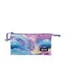 Estojo 3 Compartimentos Gh224 Cloud Stars 22.5X12X4cm Estojo 3 Compartimentos Gh224 Cloud Stars 22.5X12X4cm