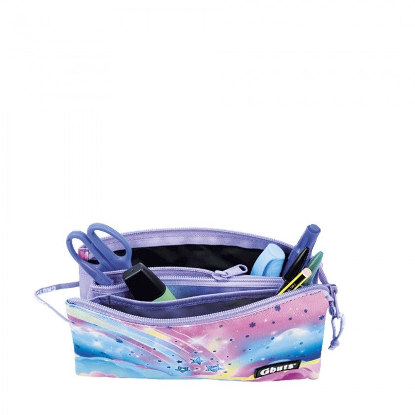 Estojo 3 Compartimentos Gh224 Cloud Stars 22.5X12X4cm Estojo 3 Compartimentos Gh224 Cloud Stars 22.5X12X4cm
