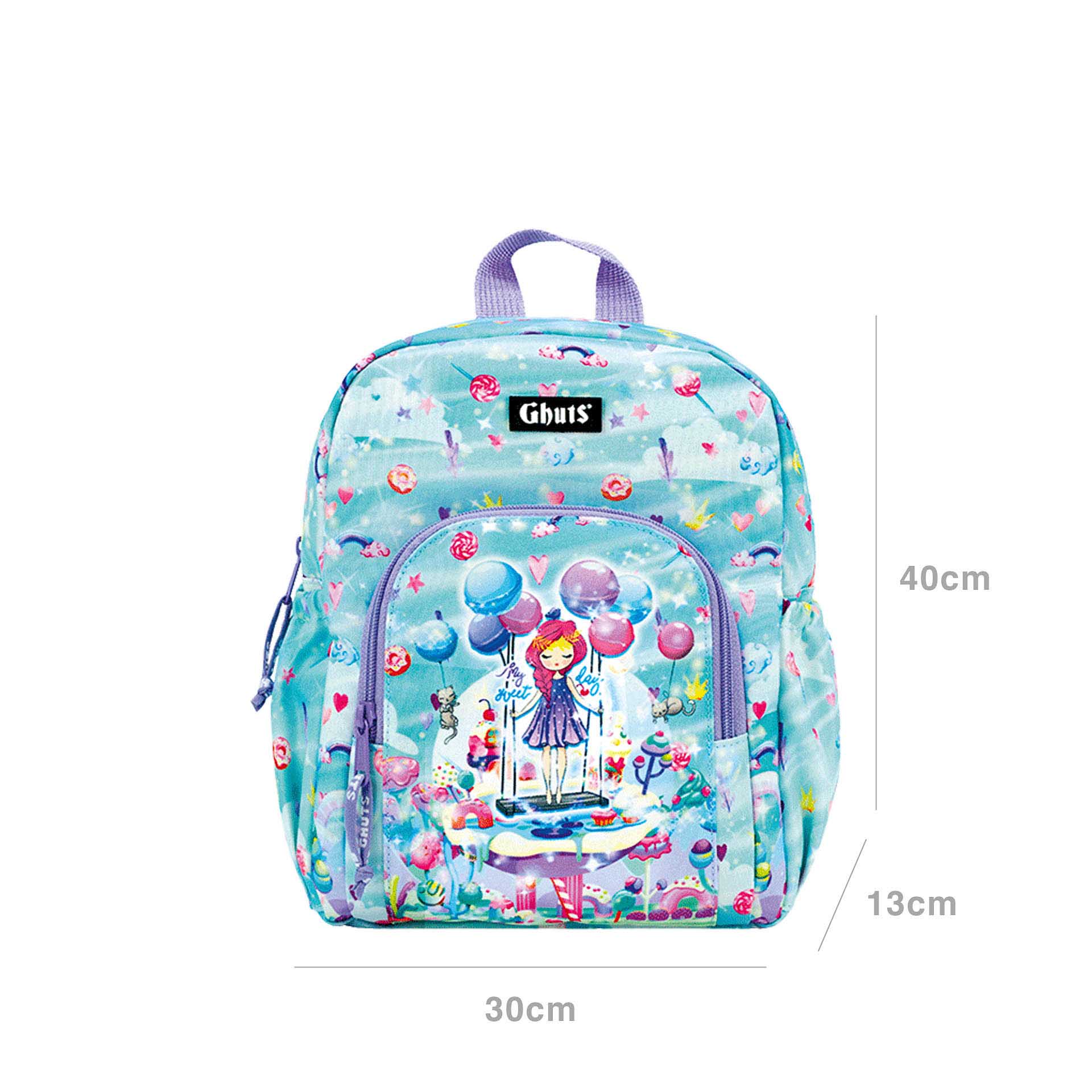 Mochila Primária Ghuts Candyland 30X40X13cm