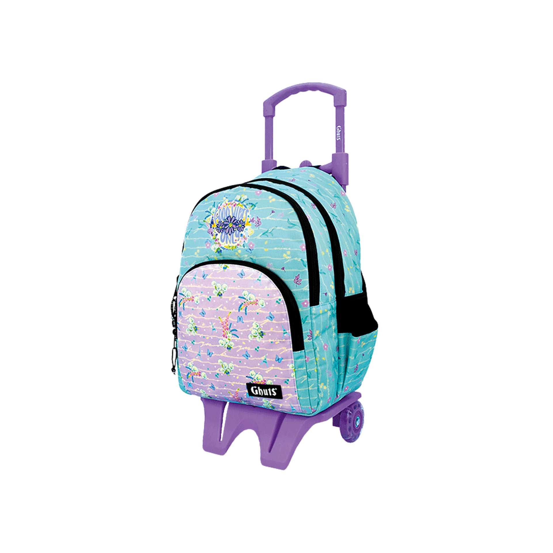 Mochila Escolar Ghuts Pansies 31X43X17cm