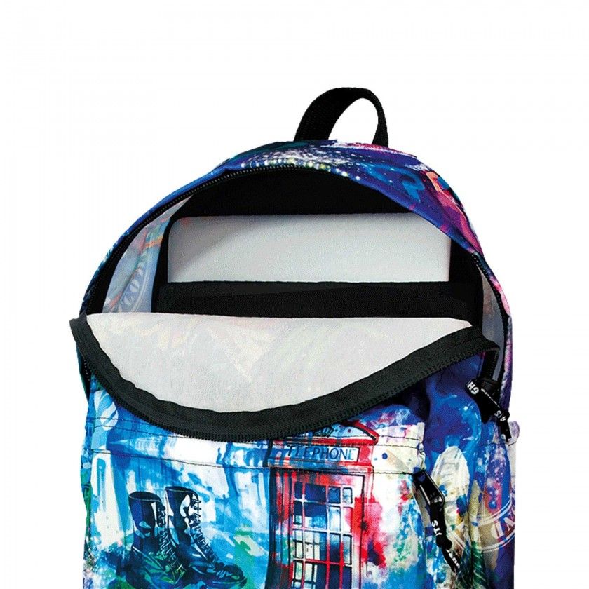 Mochila Clássica Portátil Ghuts Uk Girl 32.5X41X14.5cm Mochila Clássica Portátil Ghuts Uk Girl 32.5X41X14.5cm
