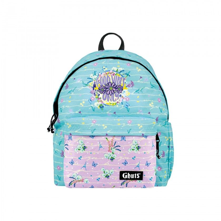 Mochila Clssica Porttil Ghuts Pansies 32.5X41X14.5cm