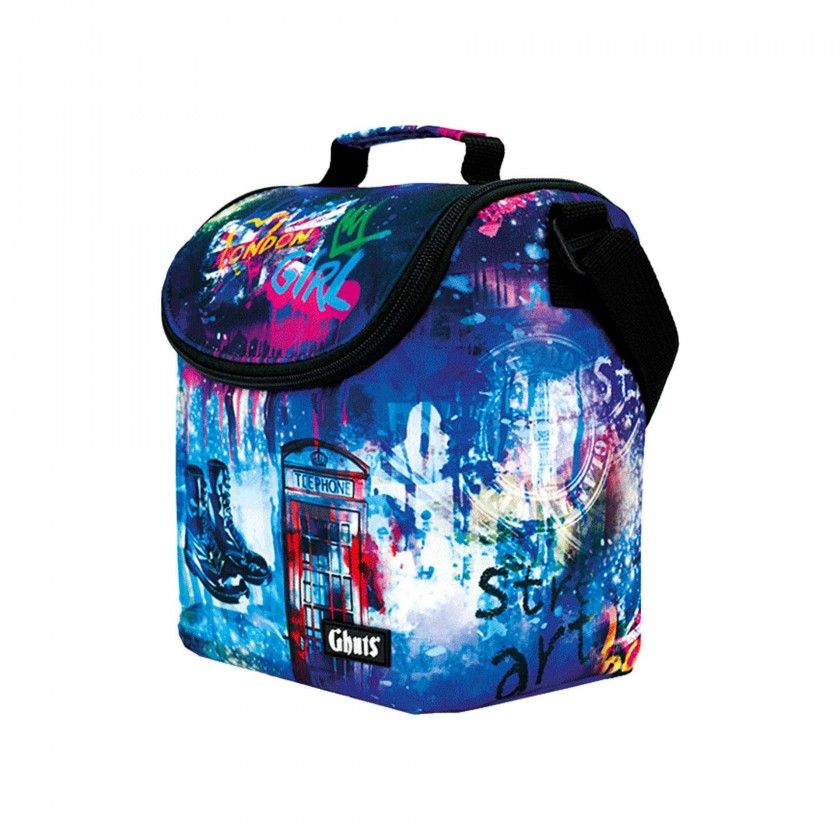 Lancheira Grande Ghuts Uk Girl 22X23.5X13.5cm Lancheira Grande Ghuts Uk Girl 22X23.5X13.5cm