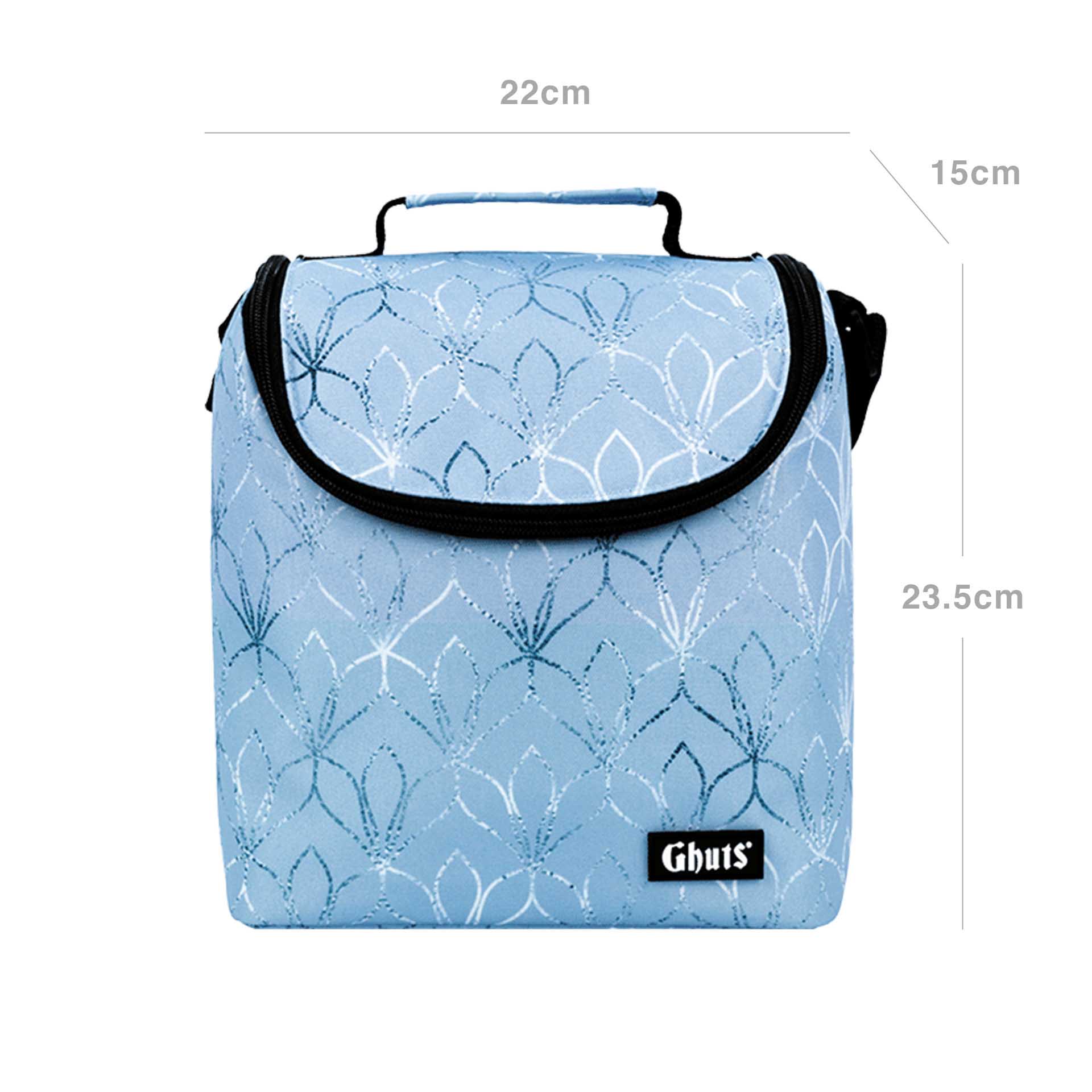 Lancheira Grande Ghuts Blue Lily 22X23.5X13.5cm