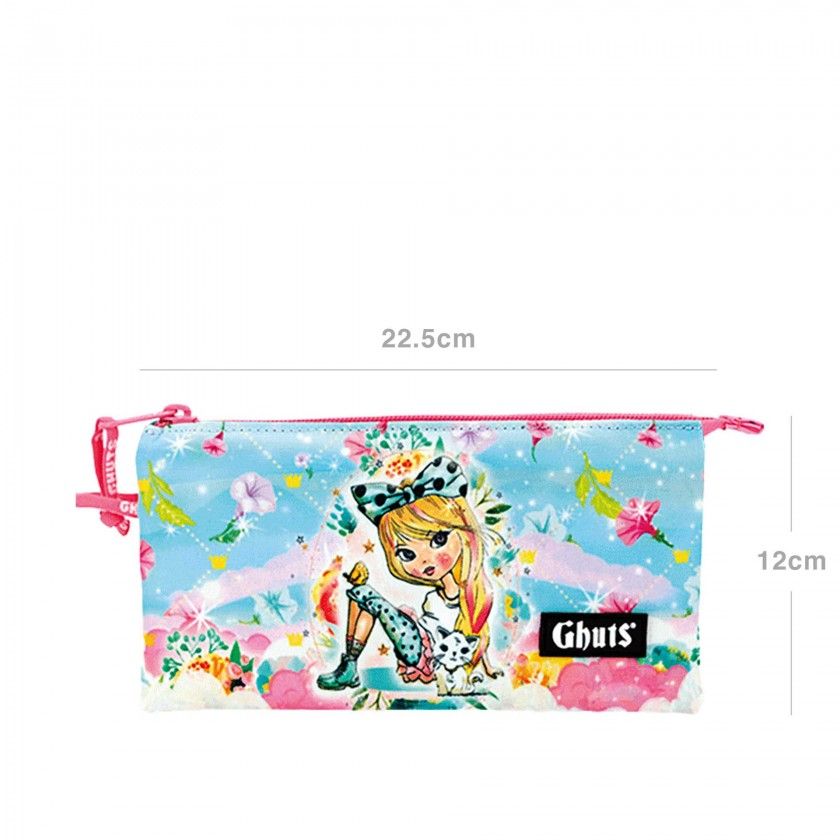 Estojo Triplo Ghuts Lovely Clouds 22.5X12X4cm Estojo Triplo Ghuts Lovely Clouds 22.5X12X4cm