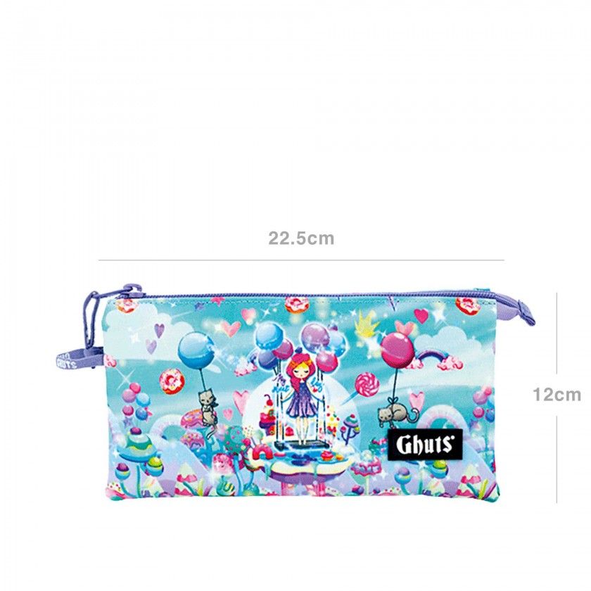 Estojo Triplo Ghuts Candyland 22.5X12X4cm Estojo Triplo Ghuts Candyland 22.5X12X4cm