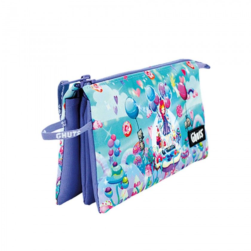 Estojo Triplo Ghuts Candyland 22.5X12X4cm Estojo Triplo Ghuts Candyland 22.5X12X4cm