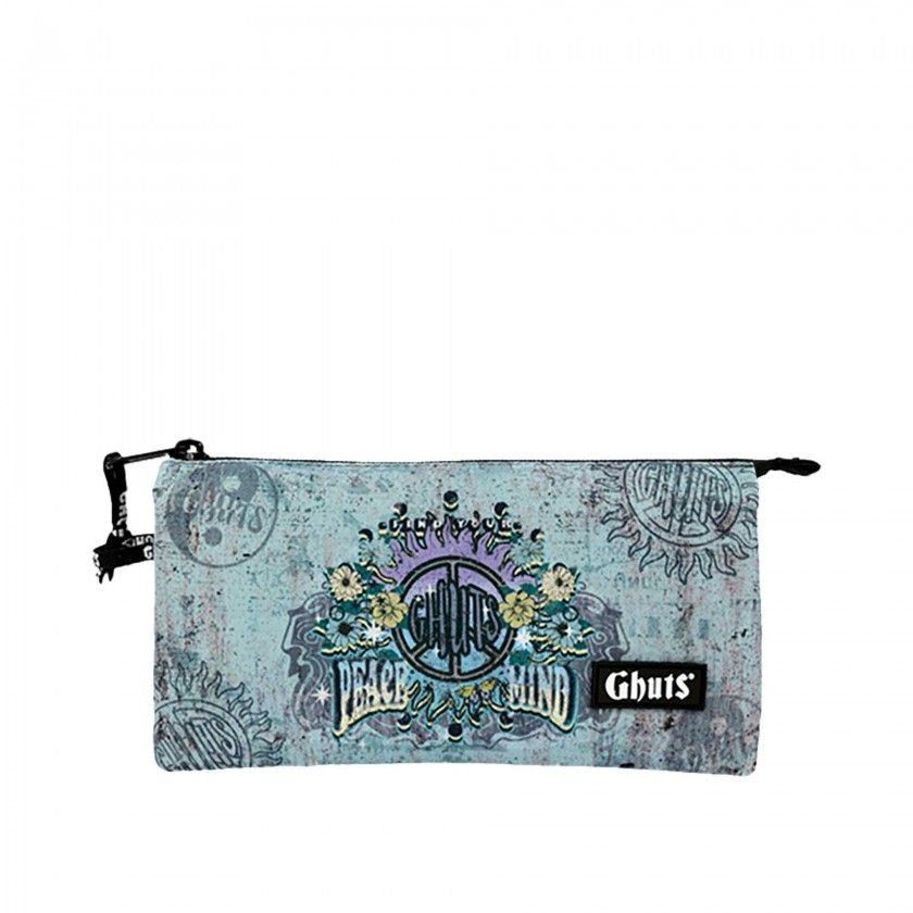 Estojo Triplo Ghuts Peace Mind 22.5X12X4cm Estojo Triplo Ghuts Peace Mind 22.5X12X4cm