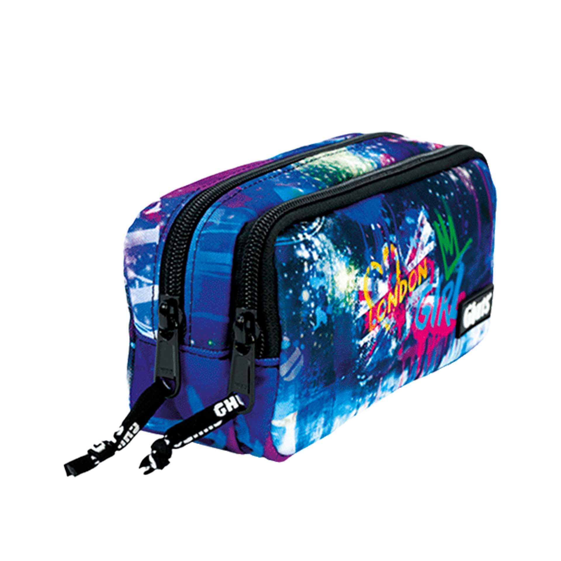 Estojo Duplo Ghuts Uk Girl 20.5X9.5X8cm