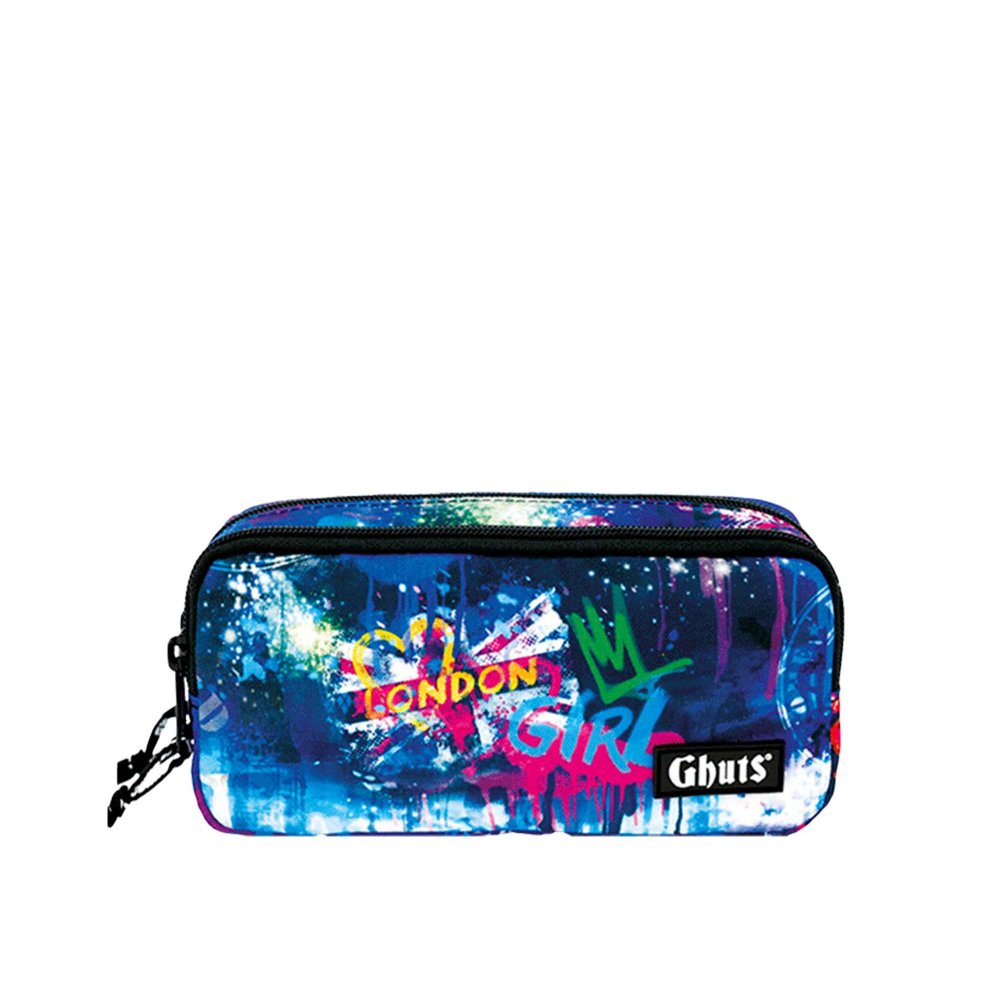 Estojo Duplo Ghuts Uk Girl 20.5X9.5X8cm