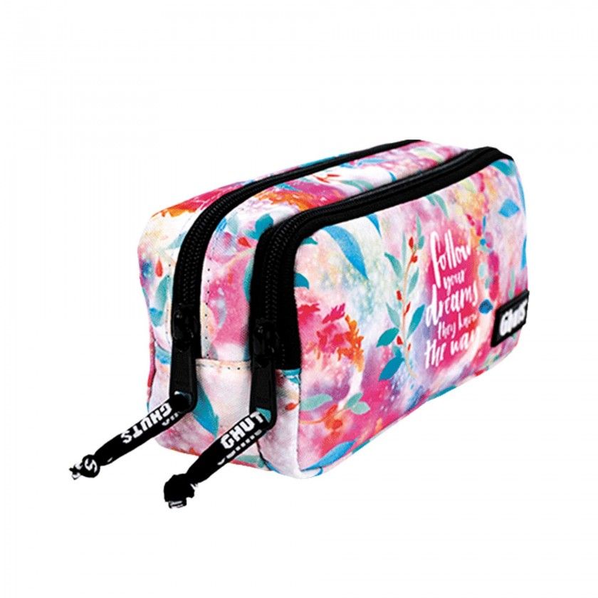 Estojo Duplo Ghuts Follow Dreams 20.5X9.5X8cm Estojo Duplo Ghuts Follow Dreams 20.5X9.5X8cm