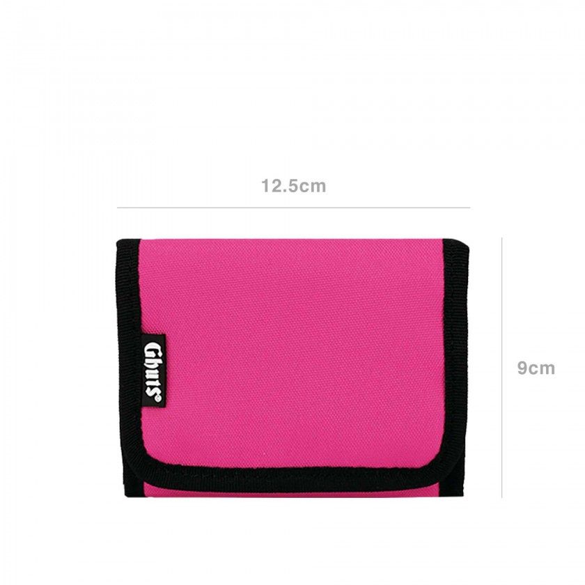 Carteira Velcro Ghuts Hot Pink 12.5X9X1.5cm Carteira Velcro Ghuts Hot Pink 12.5X9X1.5cm