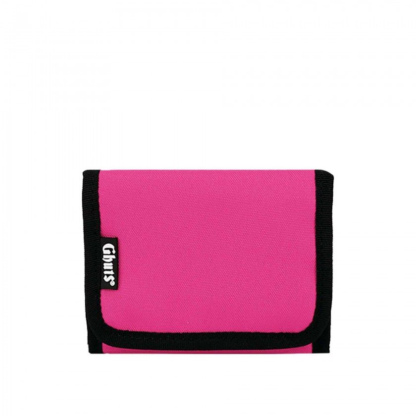 Carteira Velcro Ghuts Hot Pink 12.5X9X1.5cm Carteira Velcro Ghuts Hot Pink 12.5X9X1.5cm