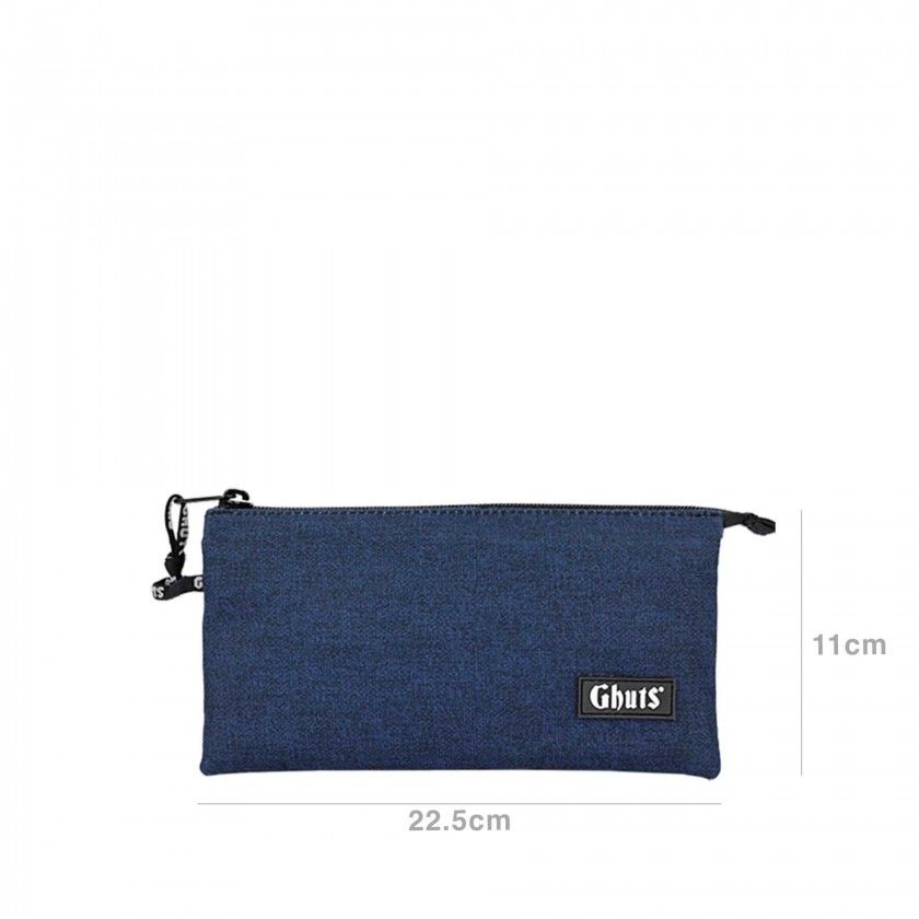 Estojo Triplo Ghuts Marine Blue 22.5X12X4cm Estojo Triplo Ghuts Marine Blue 22.5X12X4cm