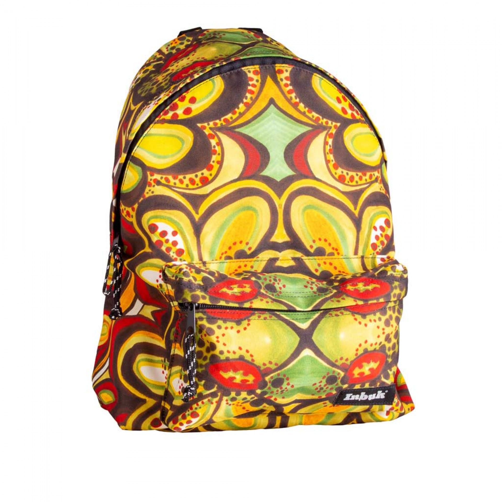 Mochila Básica Inbuk Yellow Yellow Abstract