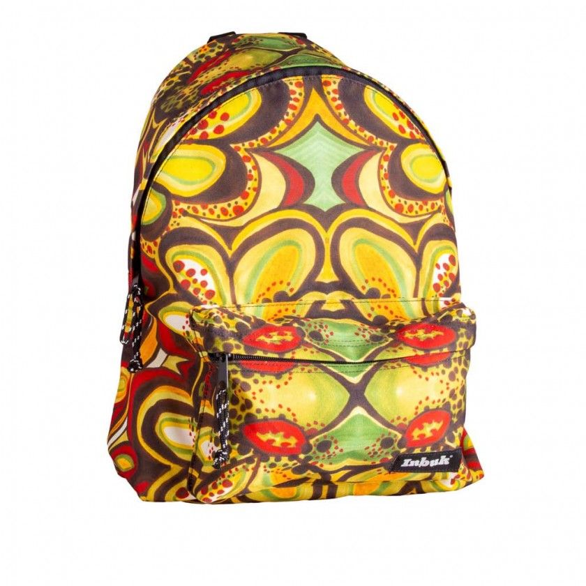 Mochila Bsica Inbuk Yellow Yellow Abstract