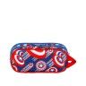Estojo Escolar Duplo Capito America 3D 22X9.5X8cm