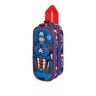 Estojo Escolar Duplo Capito America 3D 22X9.5X8cm