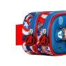 Estojo Escolar Duplo Capito America 3D 22X9.5X8cm