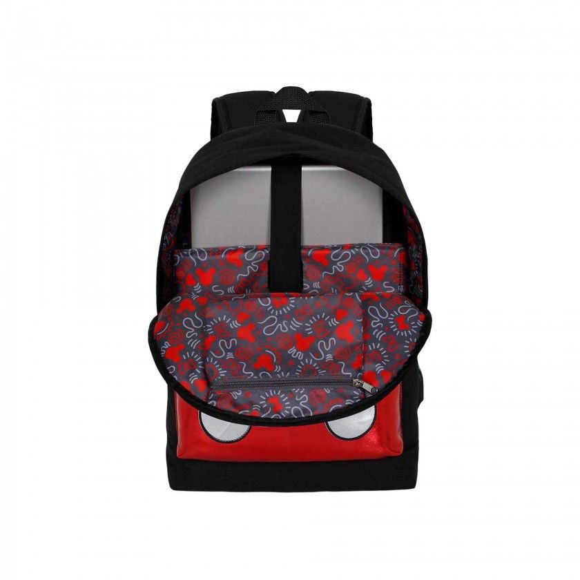 Mochila Escolar Rodas Mickey 31X43X18cm