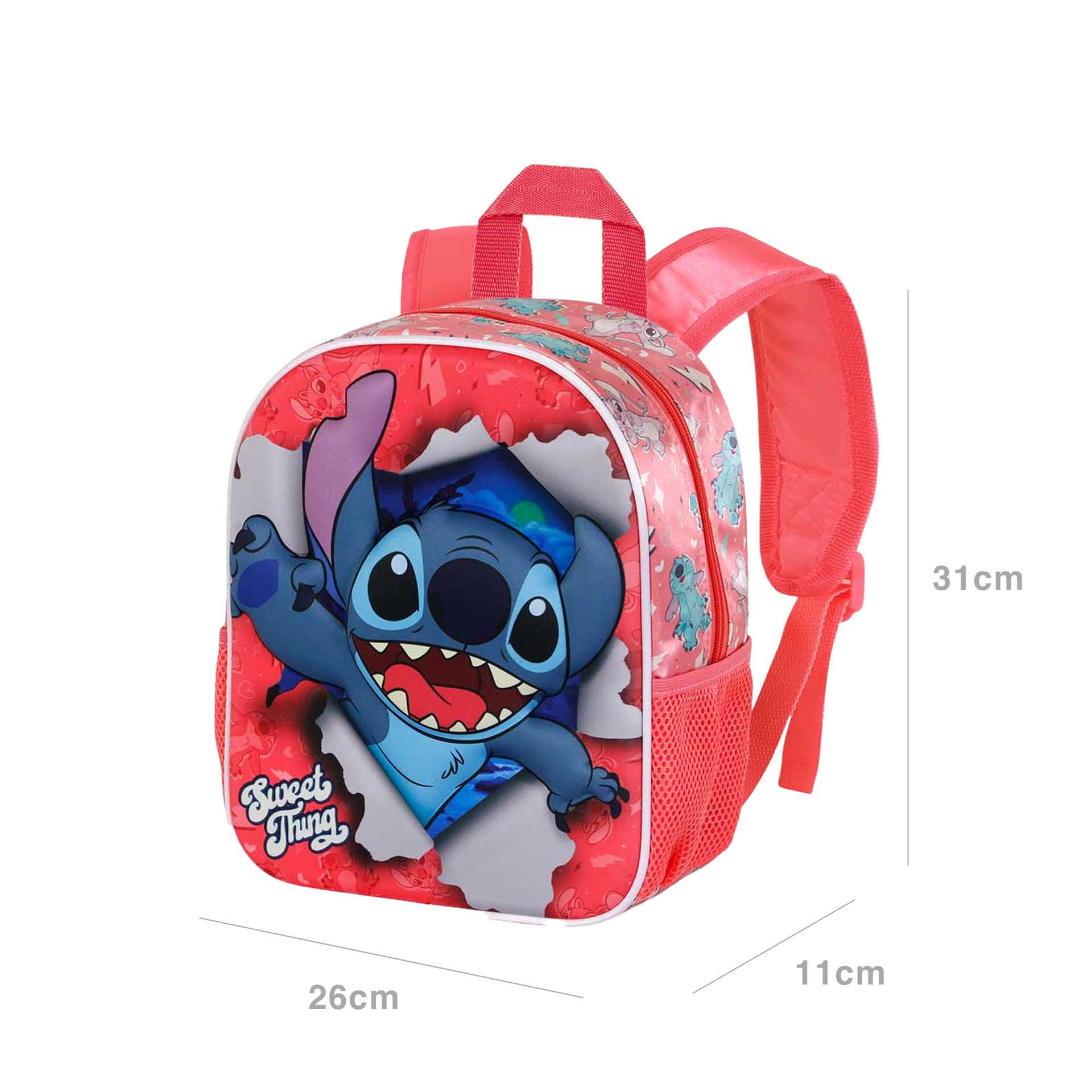 Mochila Infantil Lilo Y Stitch 26X31X11cm