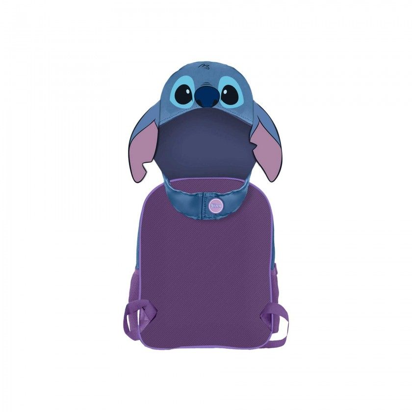 Mochila Infantil com Capuz Lilo Y Stitch 26X31X11cm Mochila Infantil com Capuz Lilo Y Stitch 26X31X11cm