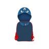 Mochila Infantil com Capuz Capitão América 26X31X11cm Mochila Infantil com Capuz Capitão América 26X31X11cm
