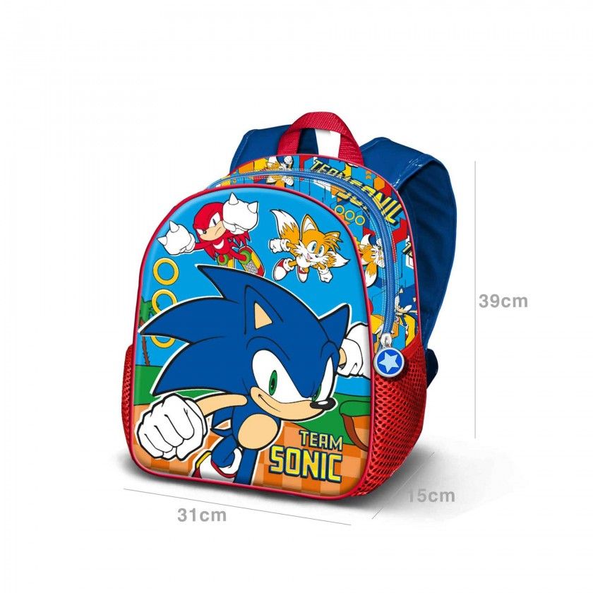 Mochila Escolar Sonic 39X31X15cm