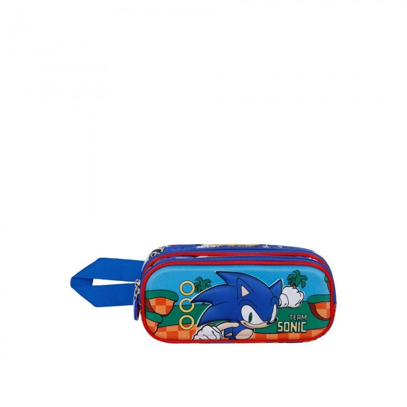 Estojo Duplo Sonic 22X9.5X8Cm
