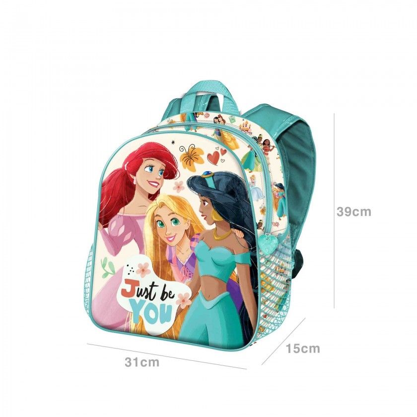 Mochila Escolar Princesas 39X31X15cm
