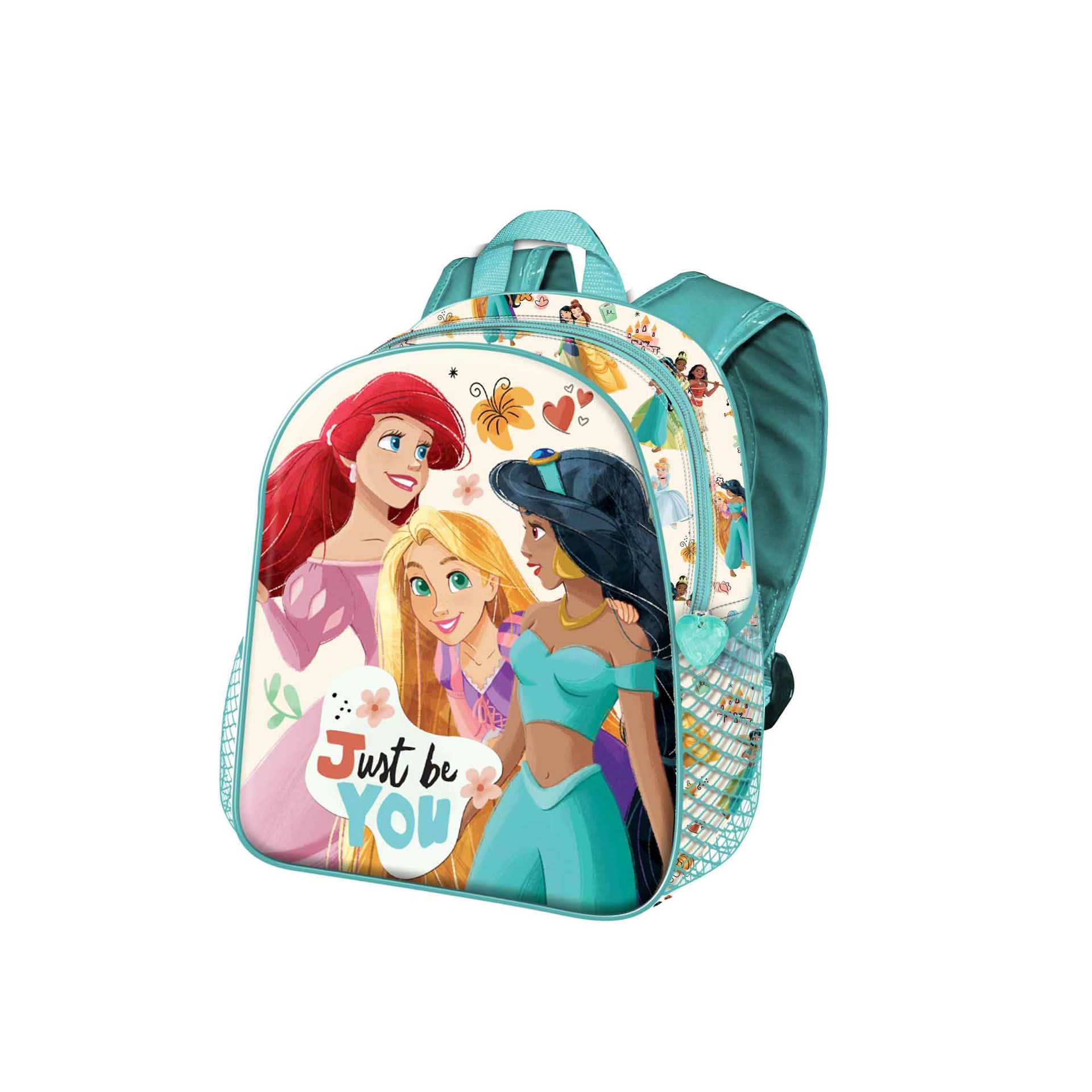 Mochila Escolar Princesas 39X31X15cm
