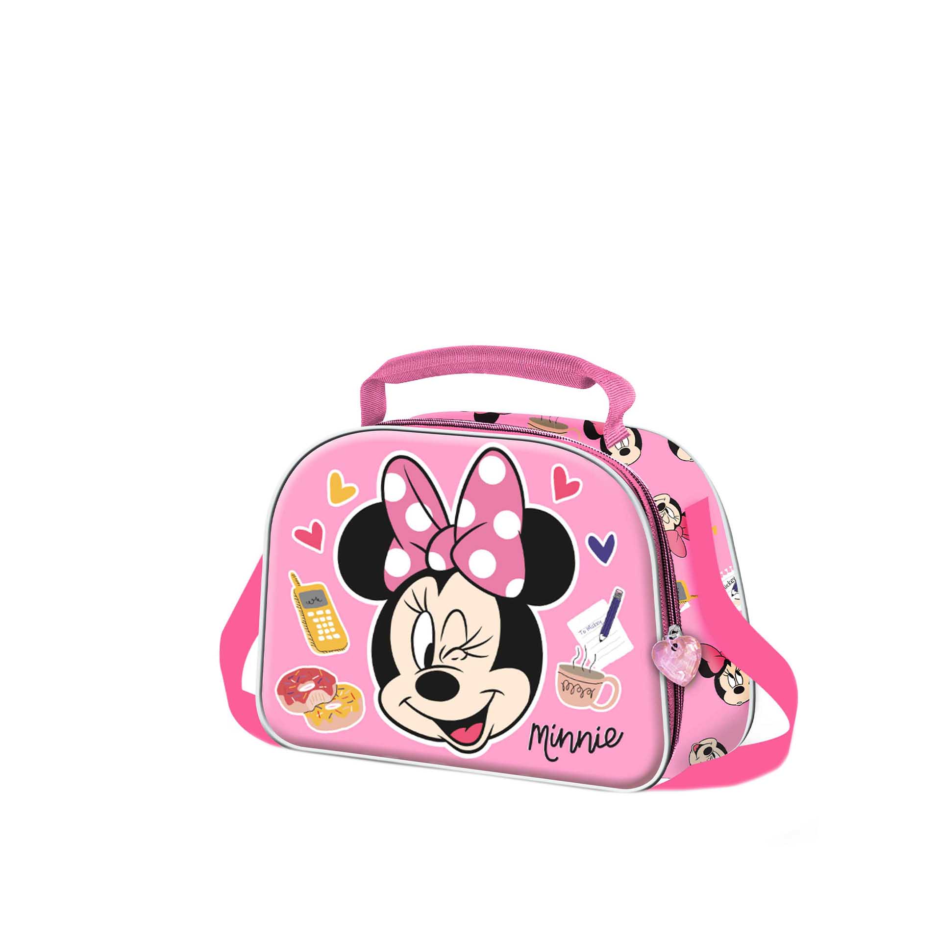 Lancheira 3D Minnie 25.5X20X10Cm