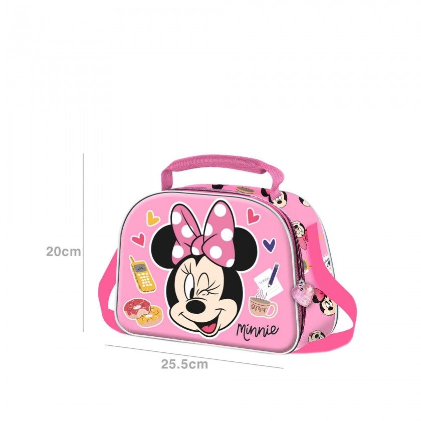 Lancheira 3D Minnie 25.5X20X10Cm Lancheira 3D Minnie 25.5X20X10Cm